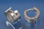 Stainless steel hoops approx A 13,3mm x width 6,7mm