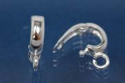 925 Sterling Silver, vario loop, polish, oval shape, size A12.5x7,5x3mm