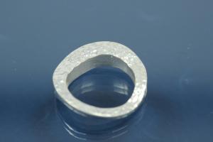 Colliermittelteil 925/- Silber Flche beide Seiten gehmmert ca Mae A 20,5 I 14,5mm Bohrung 2,2mm Strke 4,5 im Verlauf 1,3mm