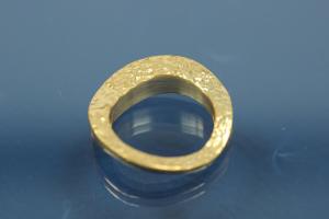 Colliermittelteil 925/- Silber vergoldet Fl�che beide Seiten geh�mmert ca Ma�e A� 20,5 I� 14,5mm Bohrung �2,2mm St�rke 4,5 im Verlauf 1,3mm