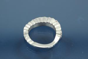 Colliermittelteil 925/- Silber Flche beide Seiten gehmmert ca Mae A 20,5 I 14,5mm Bohrung 2,2mm Strke 4,5 im Verlauf 1,3mm