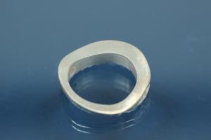 Colliermittelteil 925/- Silber Flche beide Seiten gehmmert ca Mae A 20,5 I 14,5mm Bohrung 2,2mm Strke 4,5 im Verlauf 1,3mm