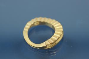 Colliermittelteil 925/- Silber vergoldet Fl�che beide Seiten geh�mmert ca Ma�e A� 20,5 I� 14,5mm Bohrung �2,2mm St�rke 4,5 im Verlauf 1,3mm