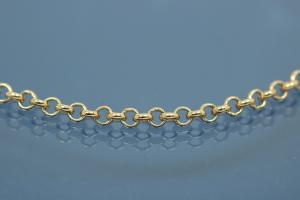 Belcher chain necklace solid (not hollow) approx. size outside  2,0mm, with trigger clasp, approx. Size end part loop outside  4,0mm, thickness wire 0,6mm, 333/- Gold, Length approx size 40cm