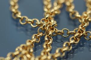 Belcher chain necklace solid (not hollow) approx. size outside  2,0mm, with trigger clasp, approx. Size end part loop outside  4,0mm, thickness wire 0,6mm, 333/- Gold, Length approx size 50cm