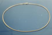 Zopfkette massiv halbrund (nicht teilhohl) ca. Mae  2,0mm, mit Karabiner, ca Mae Endglied ovale se auen 3,0mm x 4,5mm, Drahtstrke MS 0,5mm,333/- Gelbgold, Lnge ca. 60cm